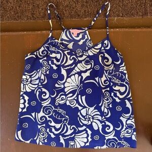 Lilly Pulitzer seashell 100% silk camisole. Women’s Medium